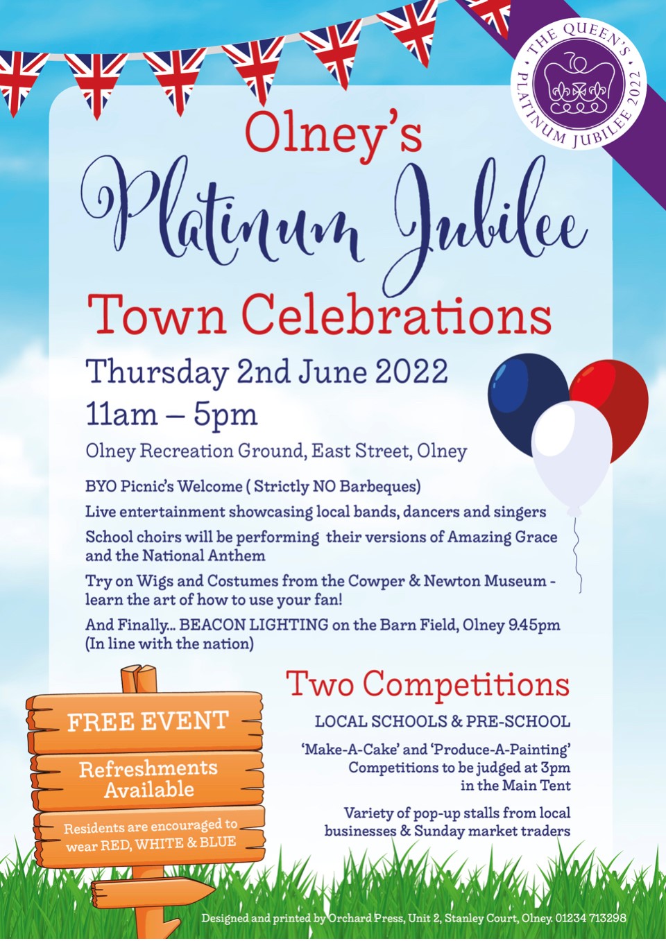 Olney Town Council Jubilee Poster